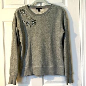Bejeweled soft J.Crew sweatshirt